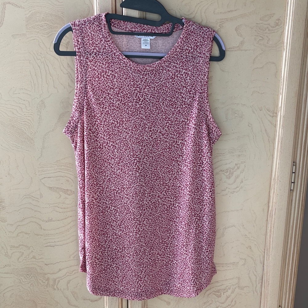 Athleta Pink Patterned Tank Top